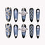 Celestial Saturn Pearl Nails