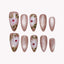 Taupe Floral Cat Eye