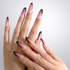 Nude Gradient Leopard Print Art Nail