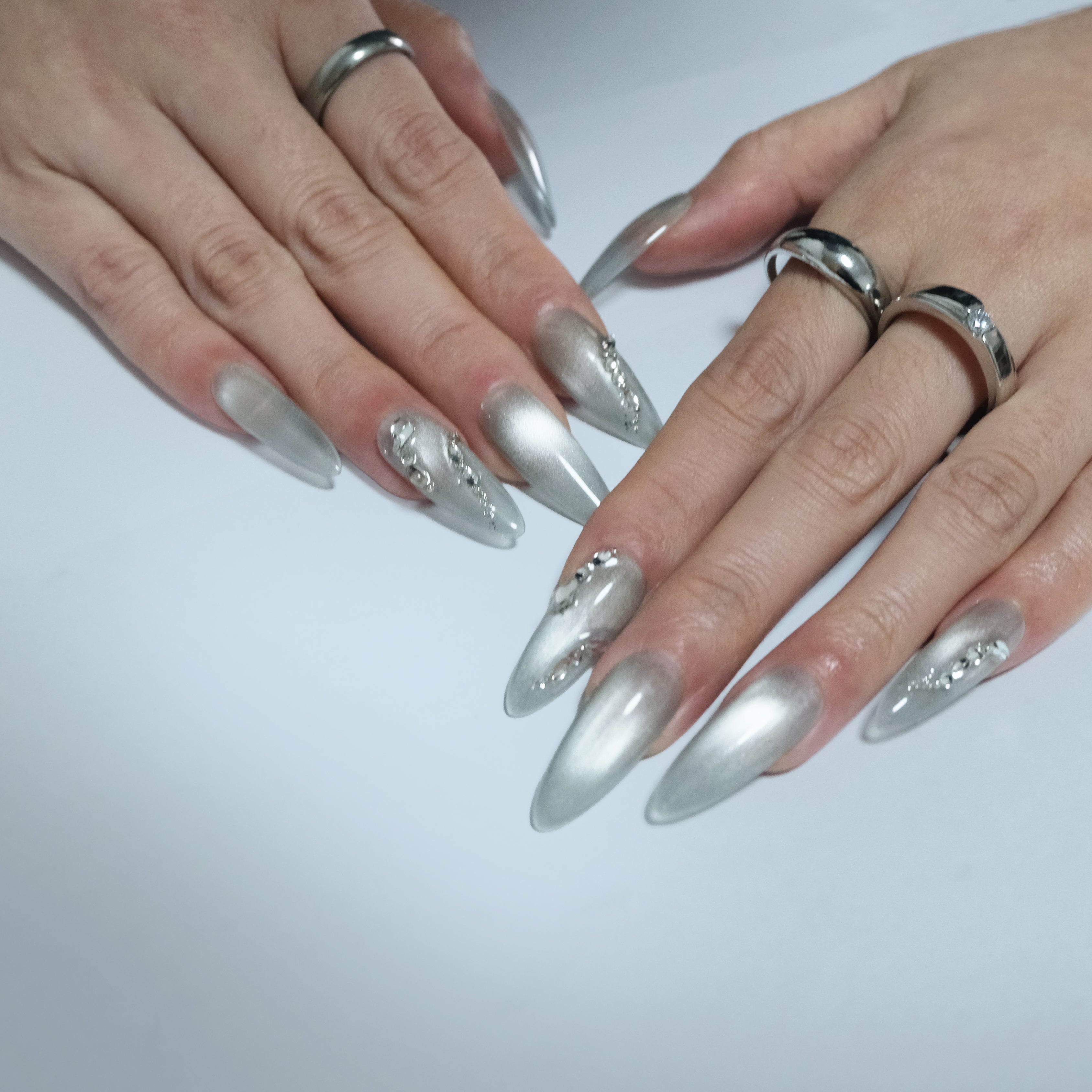 Grey Jade Art Nail Secondary image