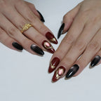 Red And Black Almond Cat Eye