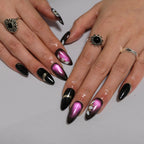 Purple Glowing Cat Eye Nail