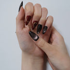 Red And Black Almond Cat Eye