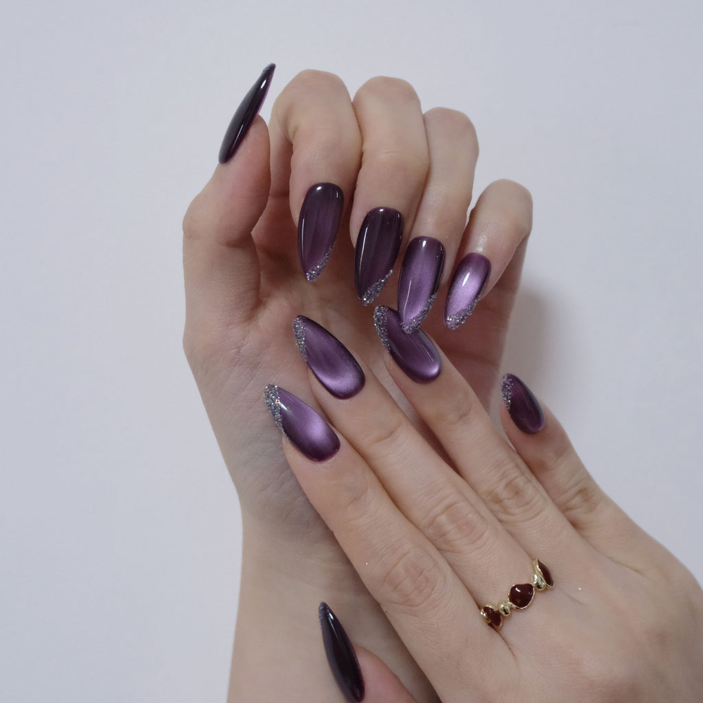 Amethyst Solid Color Cat' Eye