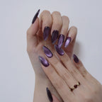 Amethyst Solid Color Cat' Eye