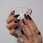 Purple Glowing Cat Eye Nail