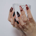 Red And Black Almond Cat Eye