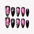 Purple Glowing Cat Eye Nail