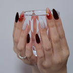 Red And White Almond Cat Eye